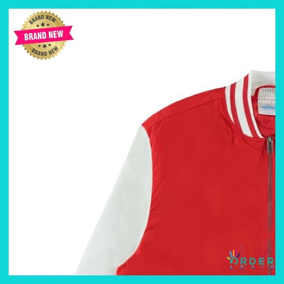 Oversized Varsity Bomber Jacket Retro Y2K Chic Polyester Soft Casual Wear - Picture 4 of 6